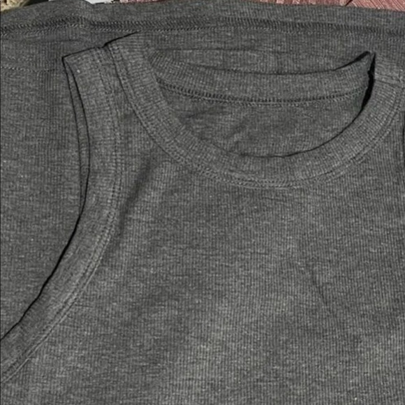 Grey Ribbed Tank Top Sz S New - Picture 9 of 15